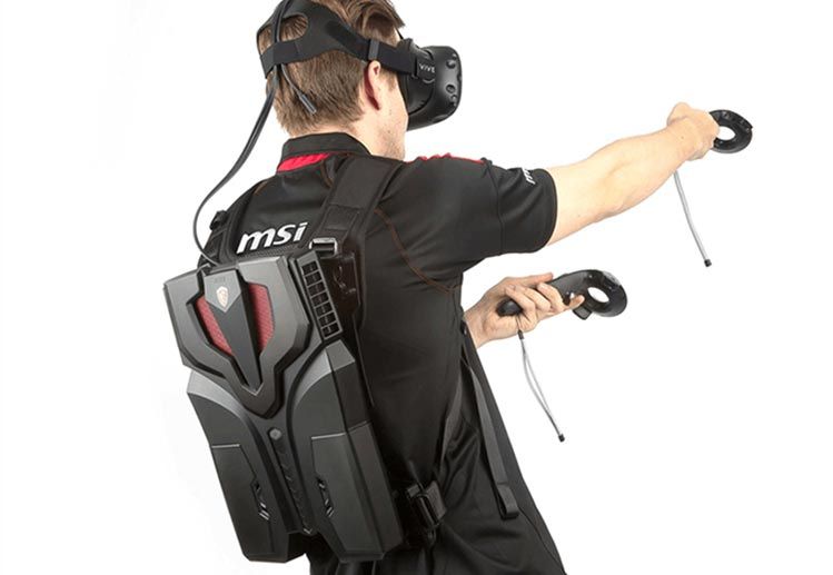 MSI VR One, mochila de realidad virtual.