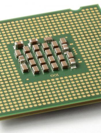 Procesador con socket LGA 775.