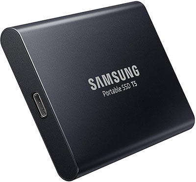 Disco SSD externo Samsung T5 de 2TB.