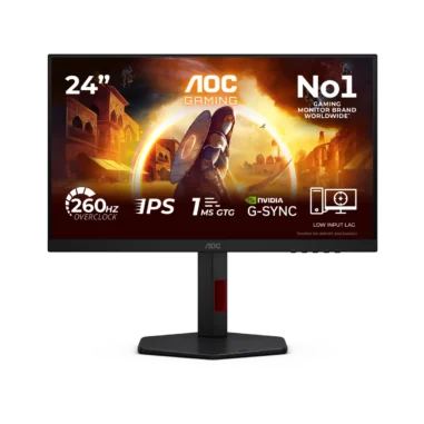 AOC 24G4ZR, monitor Full HD de 240 Hz nativos y 260 Hz mediante overclock